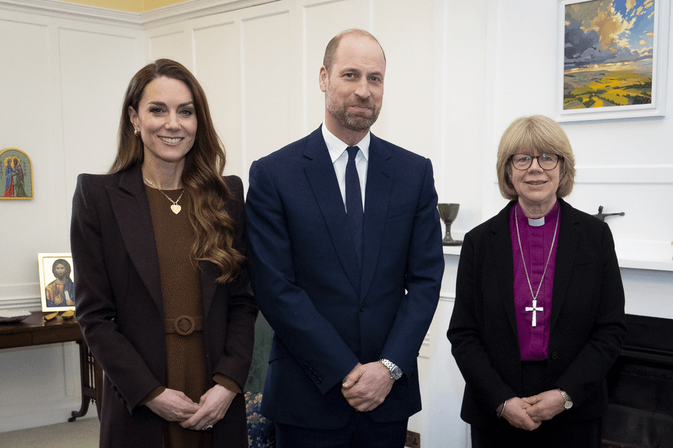 The Prince and Princess of Wales meeting Dame Sarah Mullally