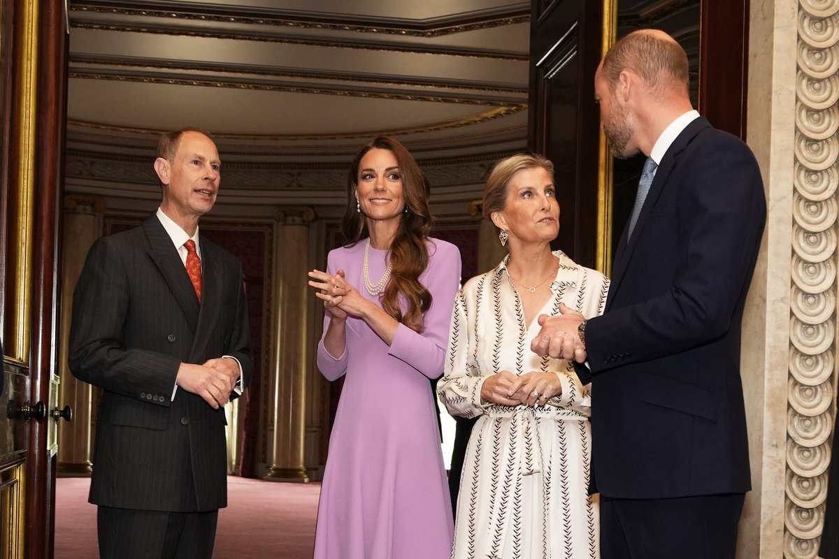The Prince and Princess of Wales, the Duke and Duchess of Edinburgh