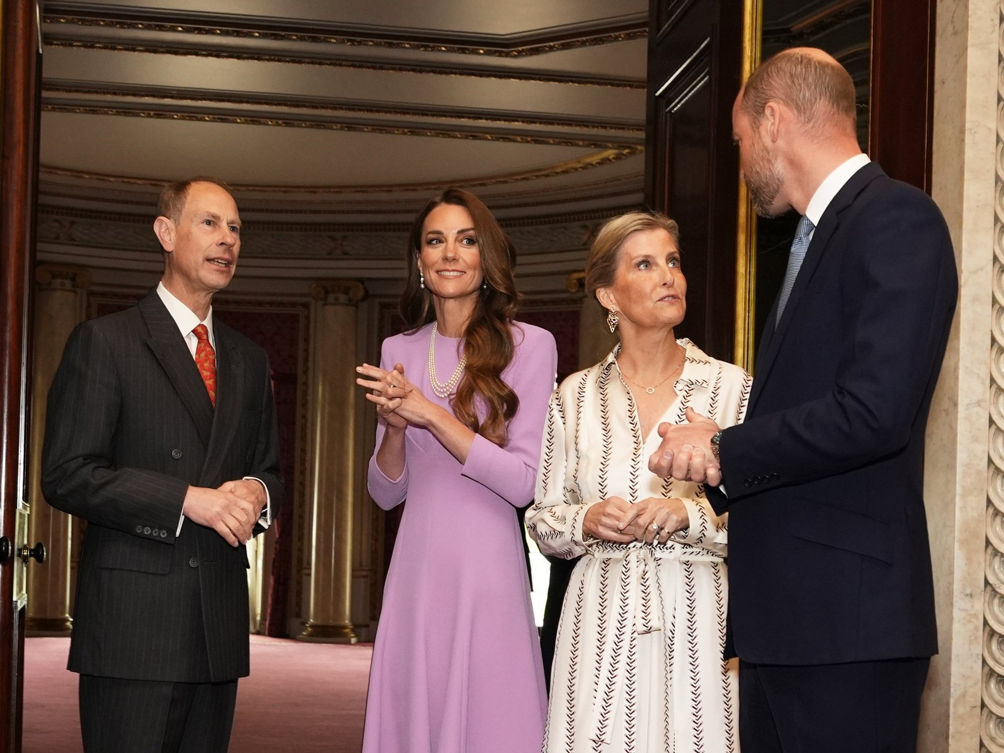 The Prince and Princess of Wales, the Duke and Duchess of Edinburgh