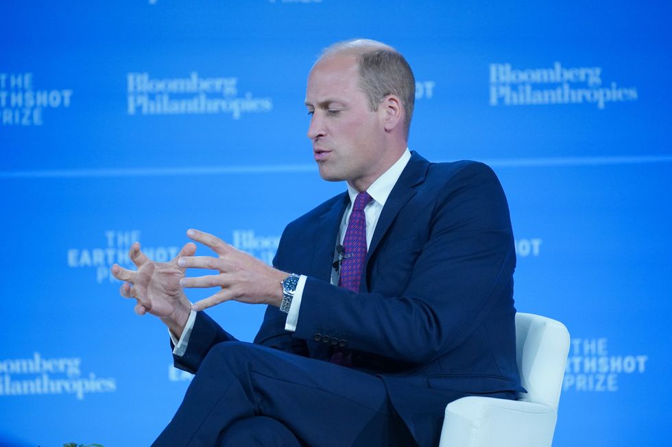 The Prince of Wales as he attends the morning plenary session of The Earthshot Prize Innovation Summit at the Plaza Hotel, during his two-day visit to New York