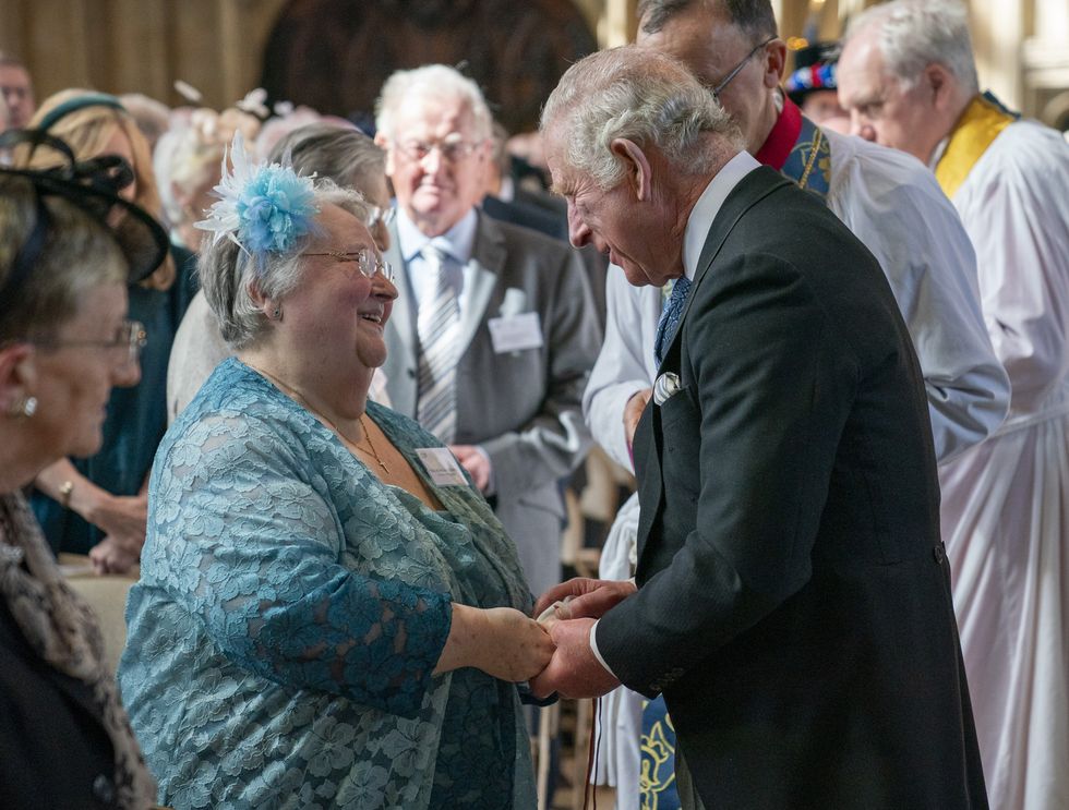 The Prince of Wales at the Royal Maundy Service at St George's Chapel, Windsor where he and the Duchess of Cornwall are representing the Queen. Picture date: Thursday April 14, 2022.