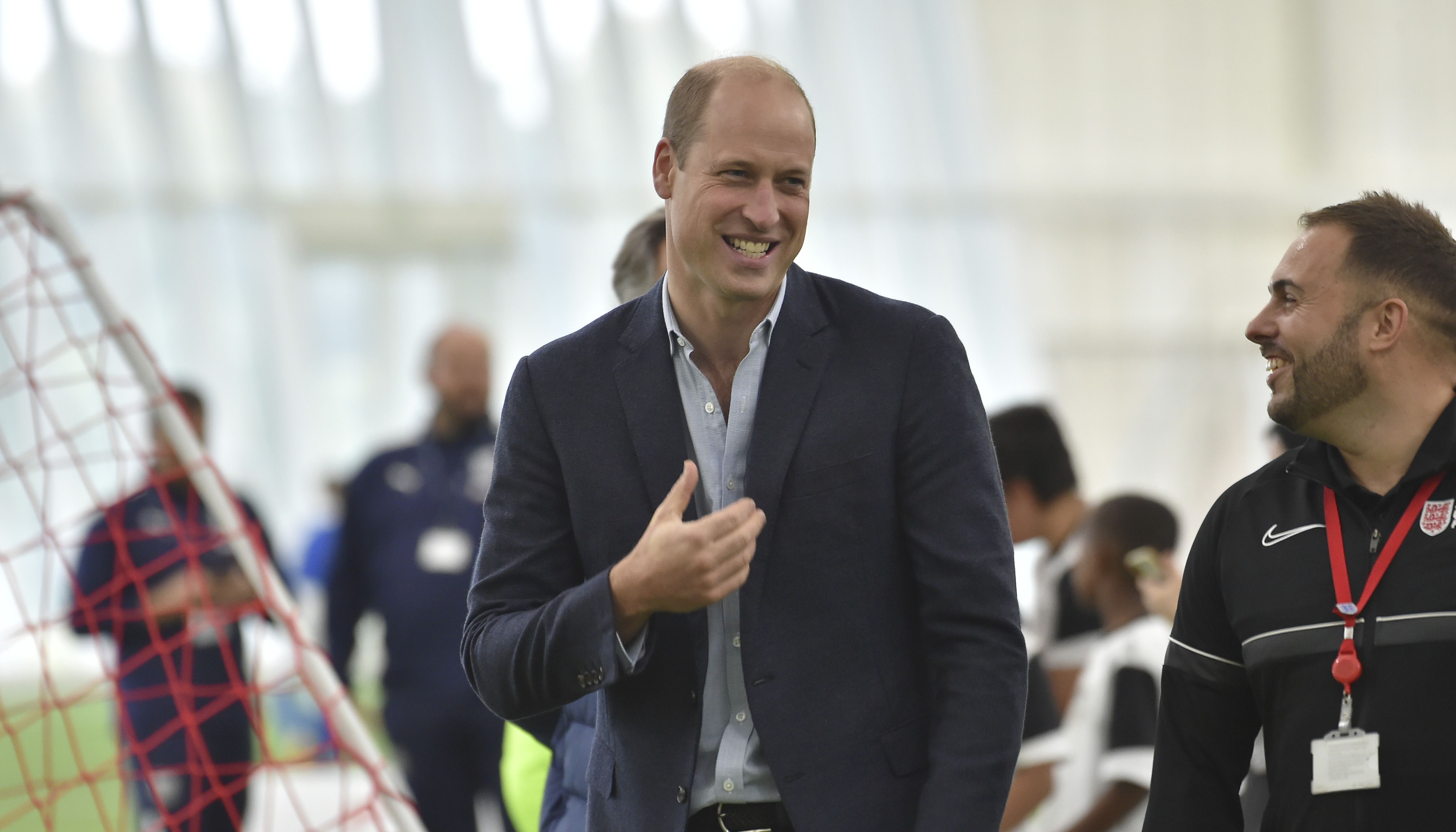 The Prince of Wales during a visit to St. George's Park in Burton upon Trent to mark its 10th anniversary as the home of English football. Picture date: Wednesday October 5, 2022.