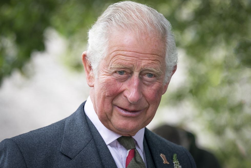 The Prince of Wales known as the Duke of Rothesay when in Scotland, during a visit to Alloway Main Street and Robert Burns' Cottage in Alloway.