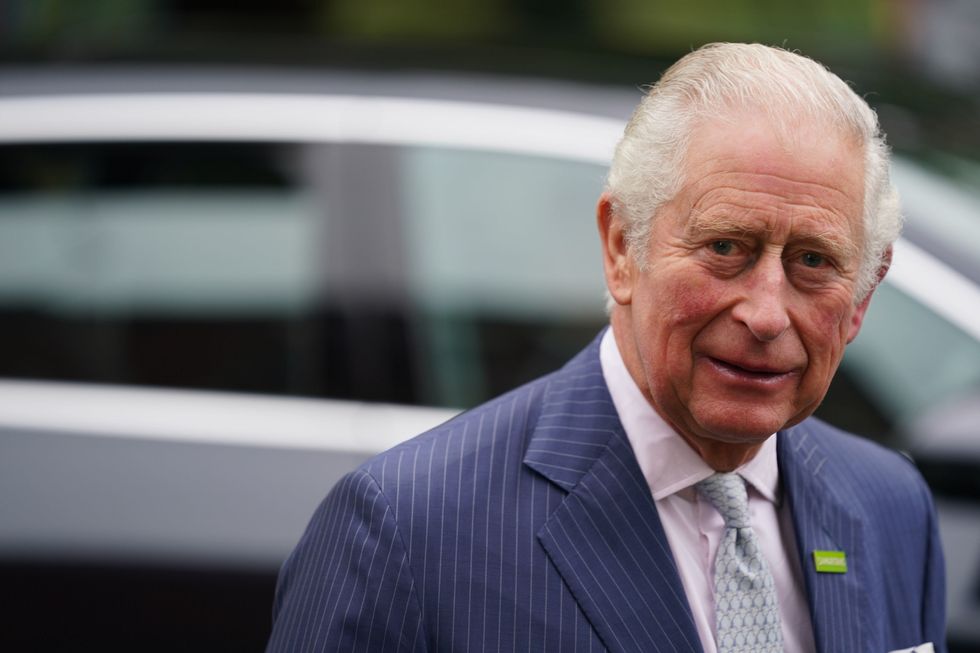 The Prince of Wales, Patron of Samaritans, arriving for a visit to the Gloucester and District Branch of Samaritans in Gloucester, to celebrate their 50th Anniversary and hear about the recent work of the charity.