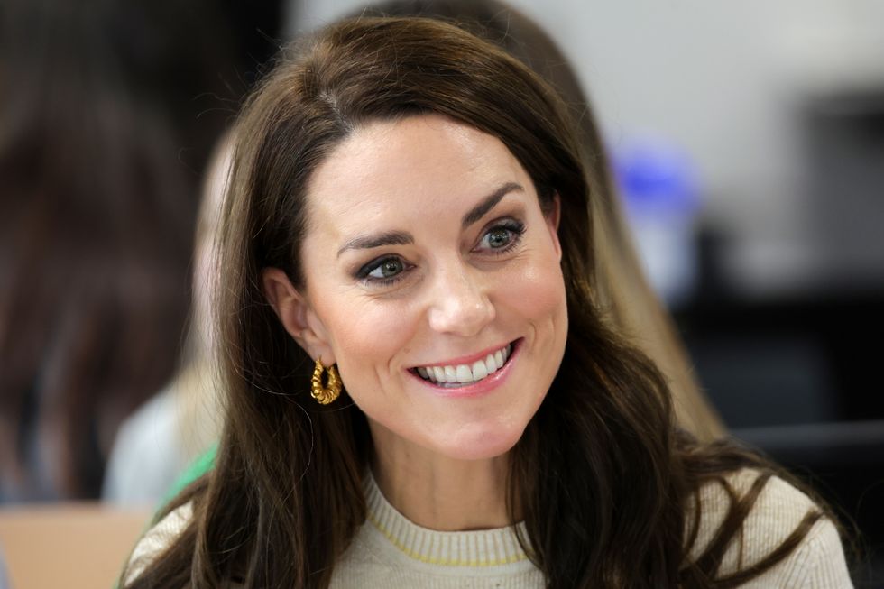 The Princess of Wales joins students on the Childhood Studies programme at the University of Leeds, West Yorkshire, which focuses on a broad approach to early childhood development, during her visit to the city for the launch of the Shaping Us campaign to raise awareness of the unique importance of early childhood. Picture date: Tuesday January 31, 2023.