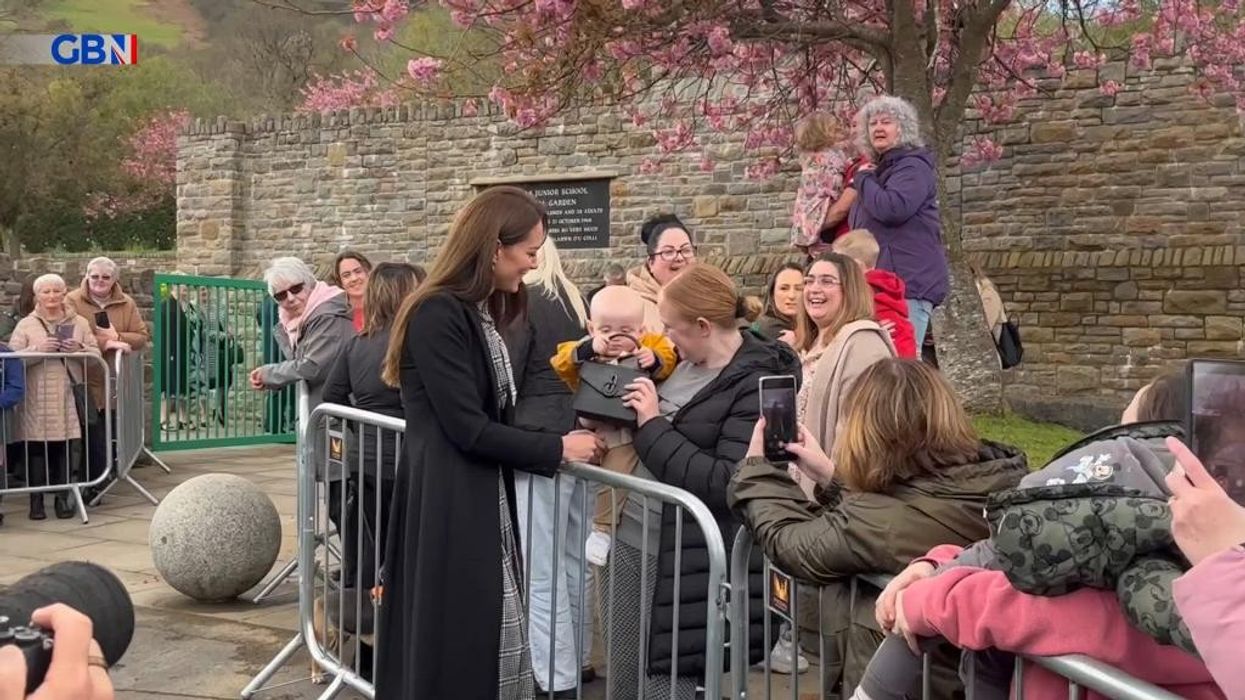 Kate Middleton has handbag stolen by a BABY during Wales visit