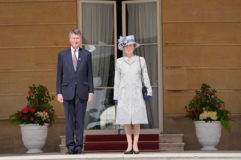 The Princess Royal and Vice Admiral Sir Tim Laurence