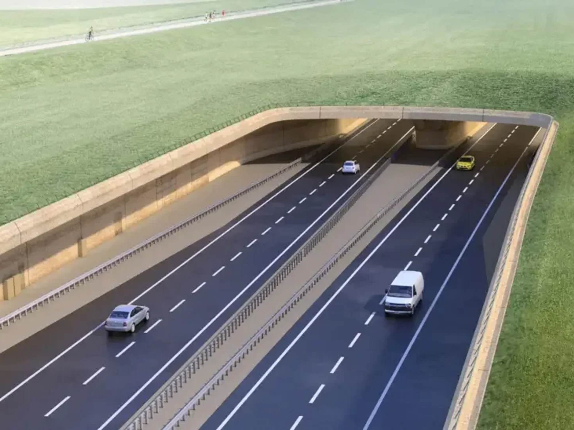 The proposed A303 Stonehenge tunnel