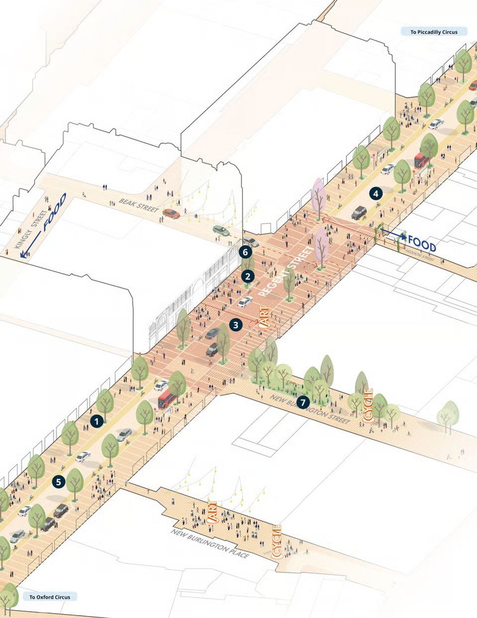 The proposed plan to pedestrianise the West End \u200b