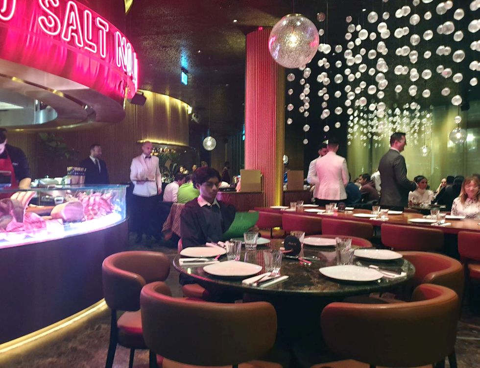 The protest group, an offshoot of Extinction Rebellion, said eight people entered the Nusr-Et steakhouse in the upmarket central London district at around 6pm and sat at tables that were already reserved.
