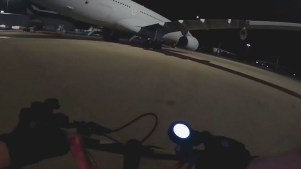 The protesters damaged two military aircraft\u200b