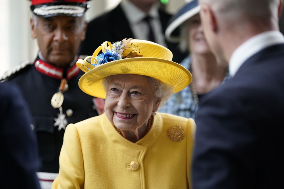 The Queen at Paddington Station today