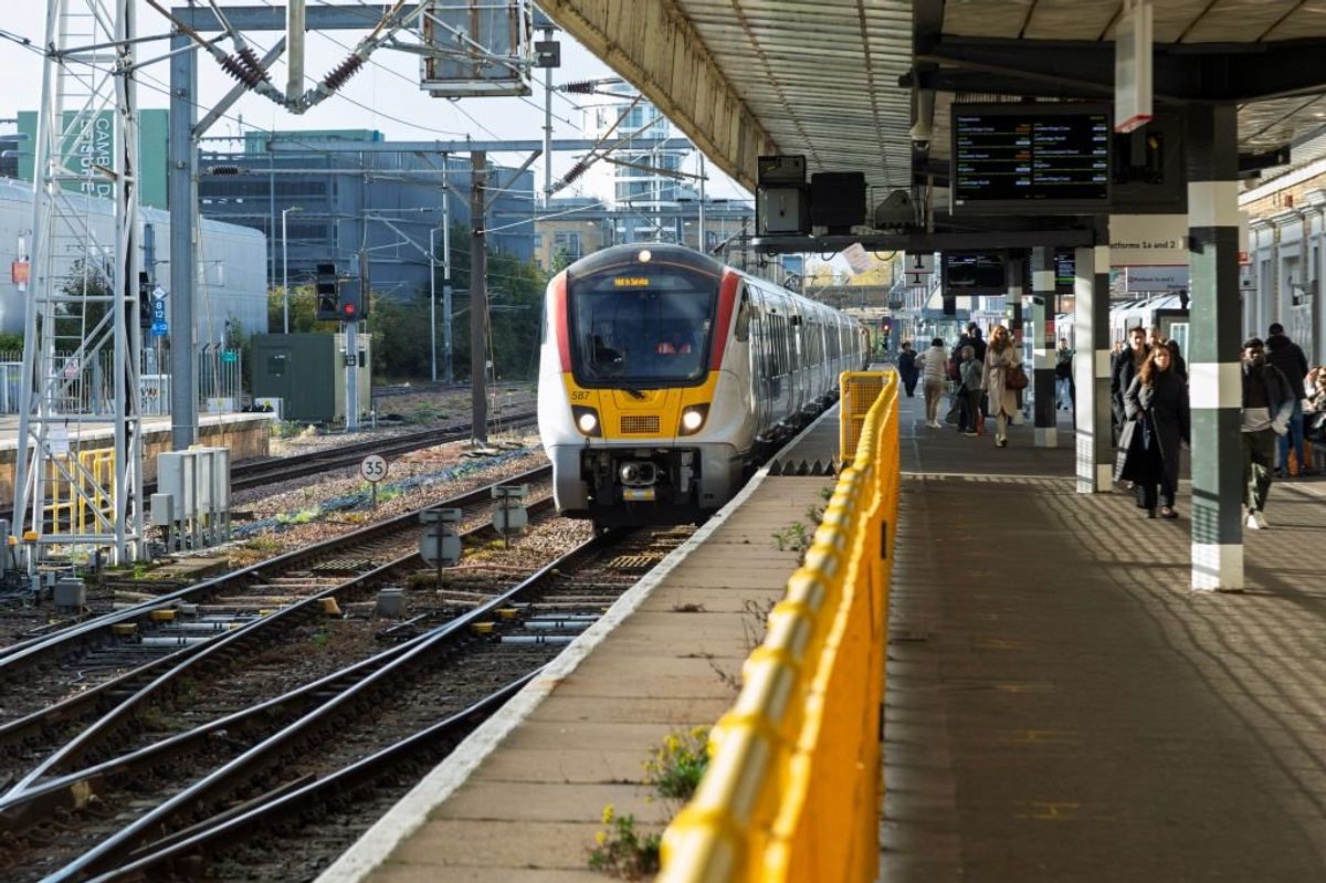 The rail route will eventually link Cambridge and Oxford