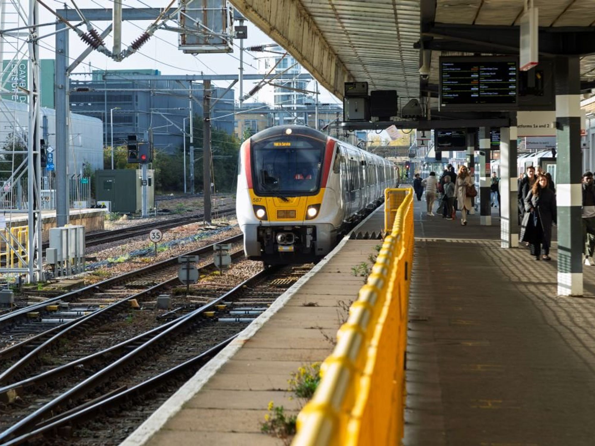 The rail route will eventually link Cambridge and Oxford