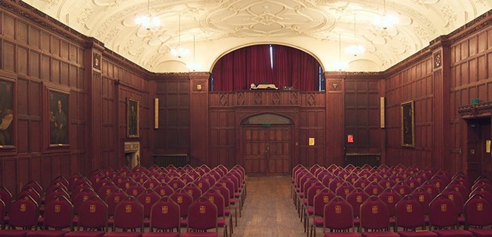 The reception room inside Wills Memorial Building
