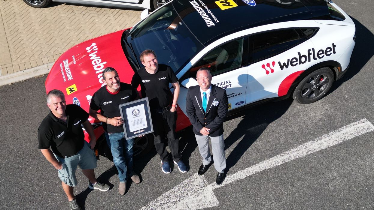 The record-breaking team (above L-R Richard Parker, Sam Clarke, Kevin Booker, Carl Saville (GWR adjudicator))