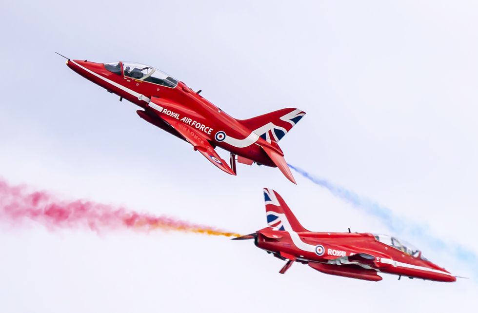 The Red Arrows perform over Scarborough where celebrations are taking place for Armed Forces Day 2022. Picture date: Saturday June 25, 2022.