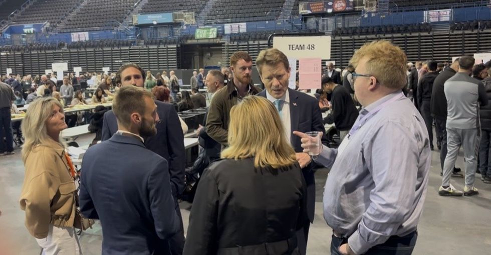 The Reform UK deputy leader was greeted by activists at the Birmingham count