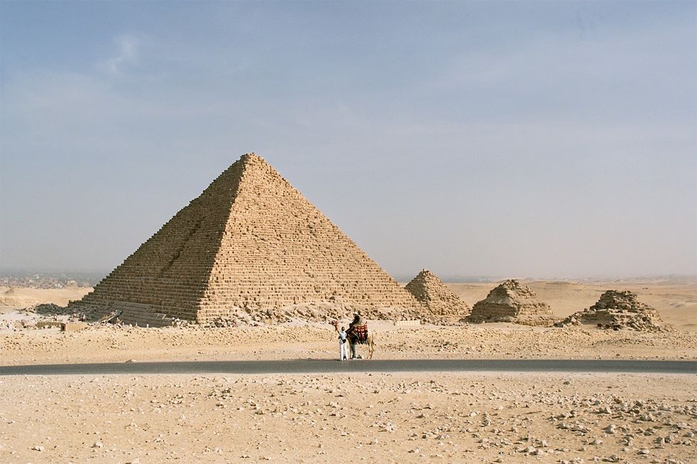 The renovations on Egypt's Menkaure pyramid at Giza