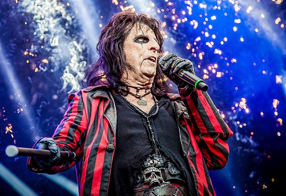 The rock supergroup consists of Alice Cooper, (above), Aerosmith\u2019s Joe Perry and Depp