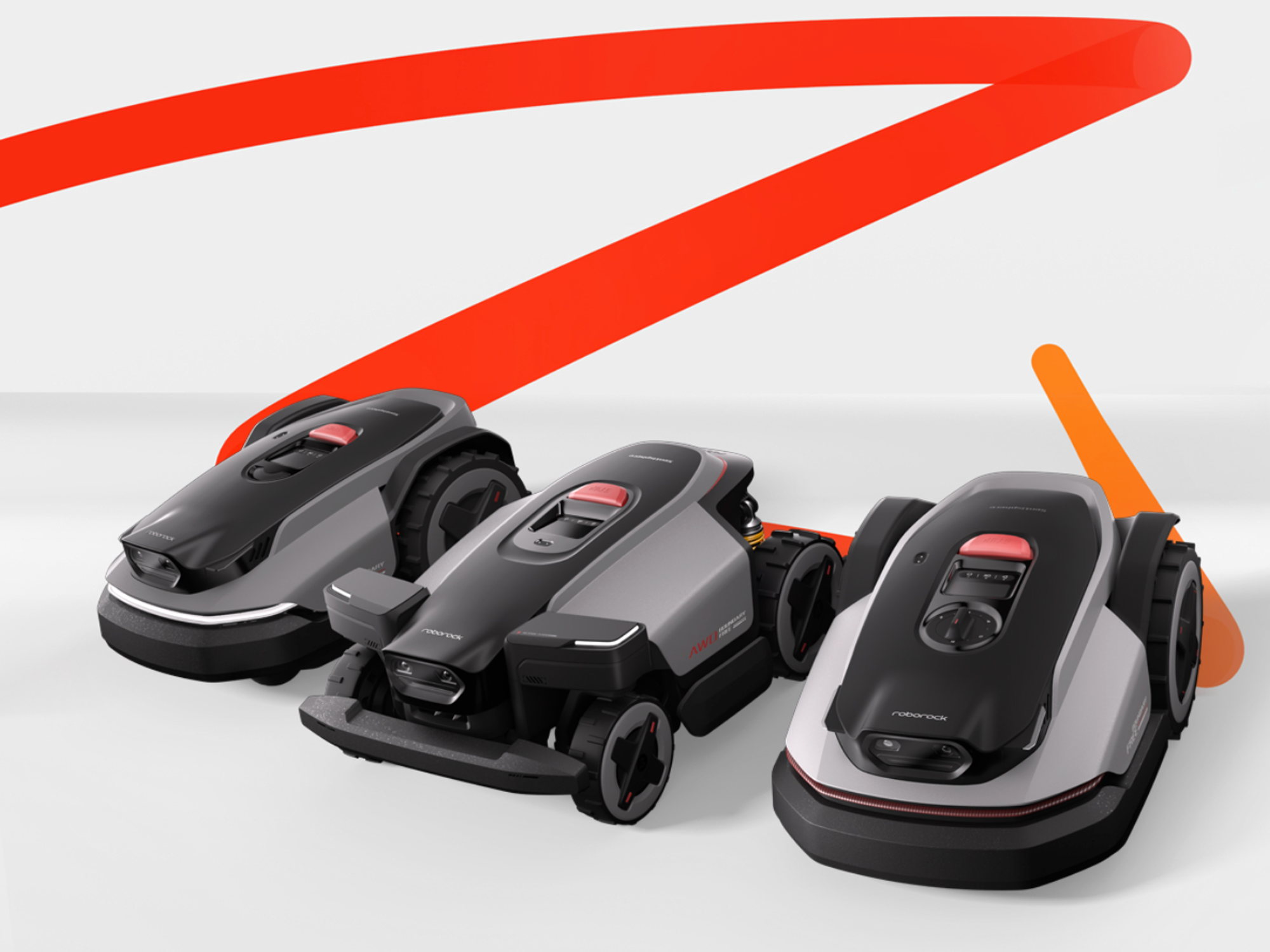 The RockMow Z1, RockMow S1, and RockNeo are displayed