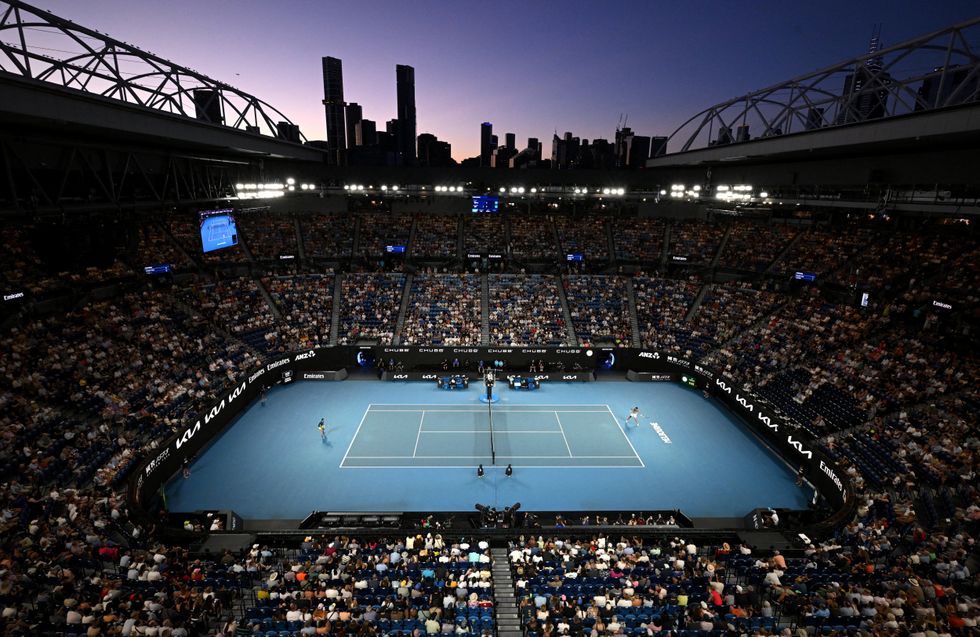 The Rod Laver Arena has a retractable roof and air conditioning