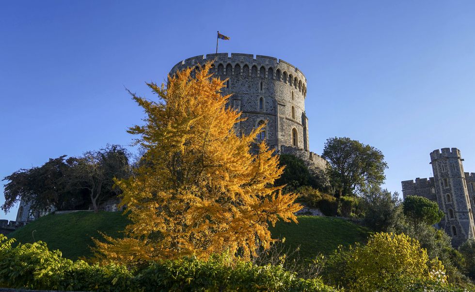 The Round Tower at Windsor Castle, Berkshire. Picture date: Thursday November 25, 2021.