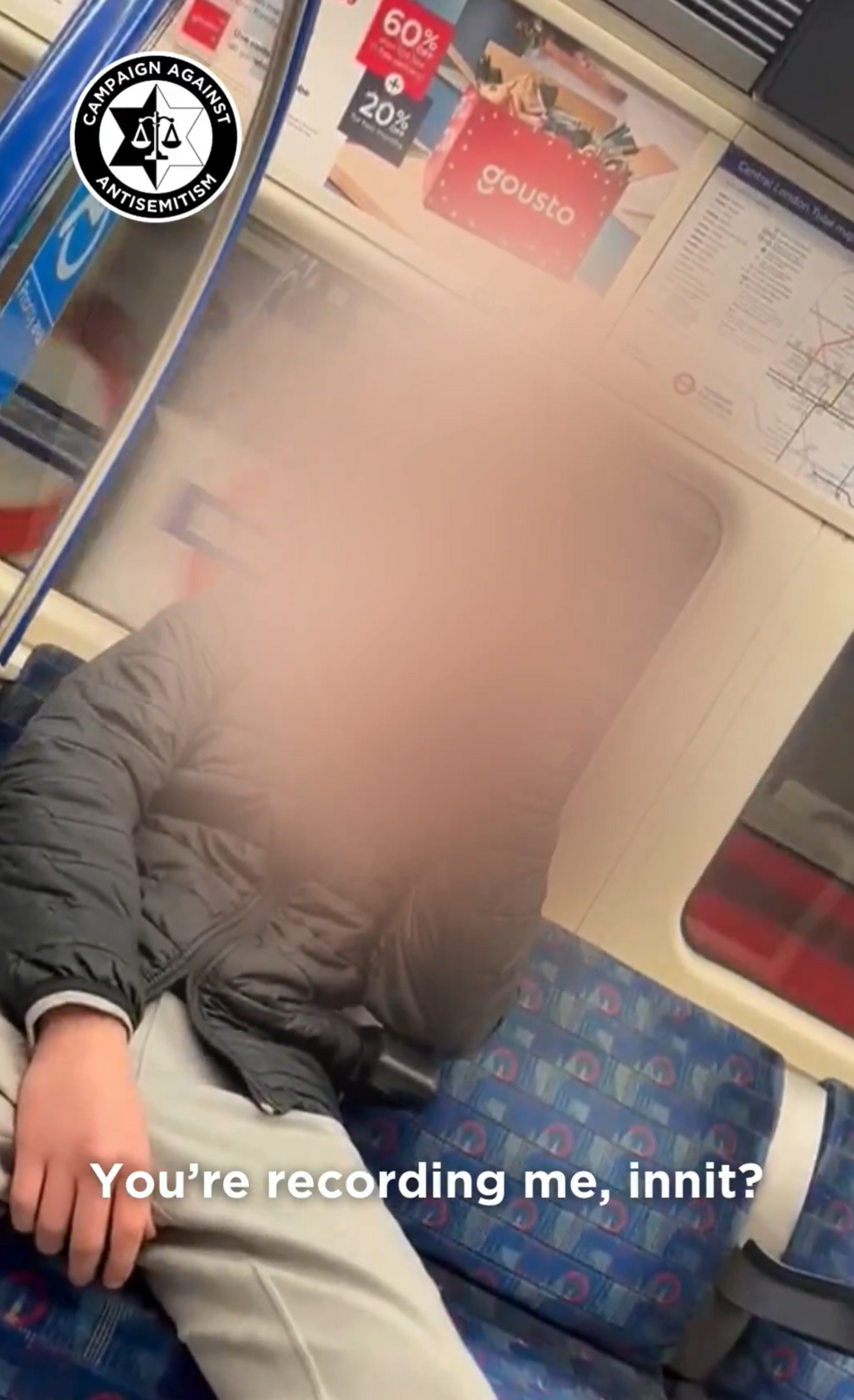 The row ended after the passenger realised he was being recorded