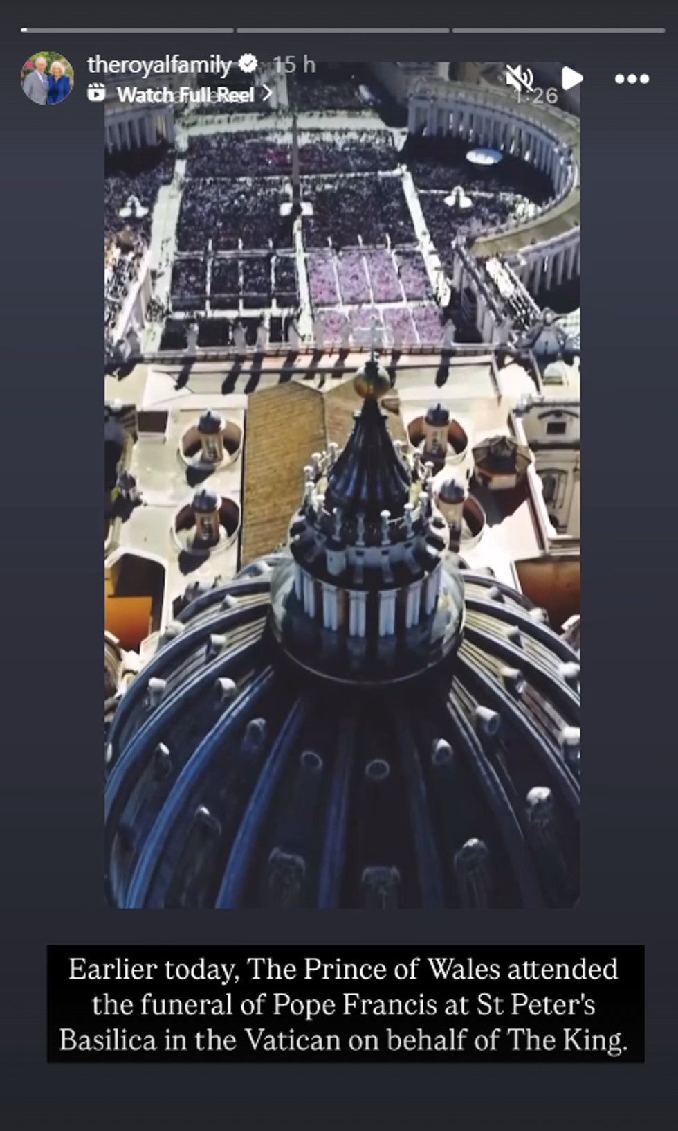 The Royal Family Instagram post