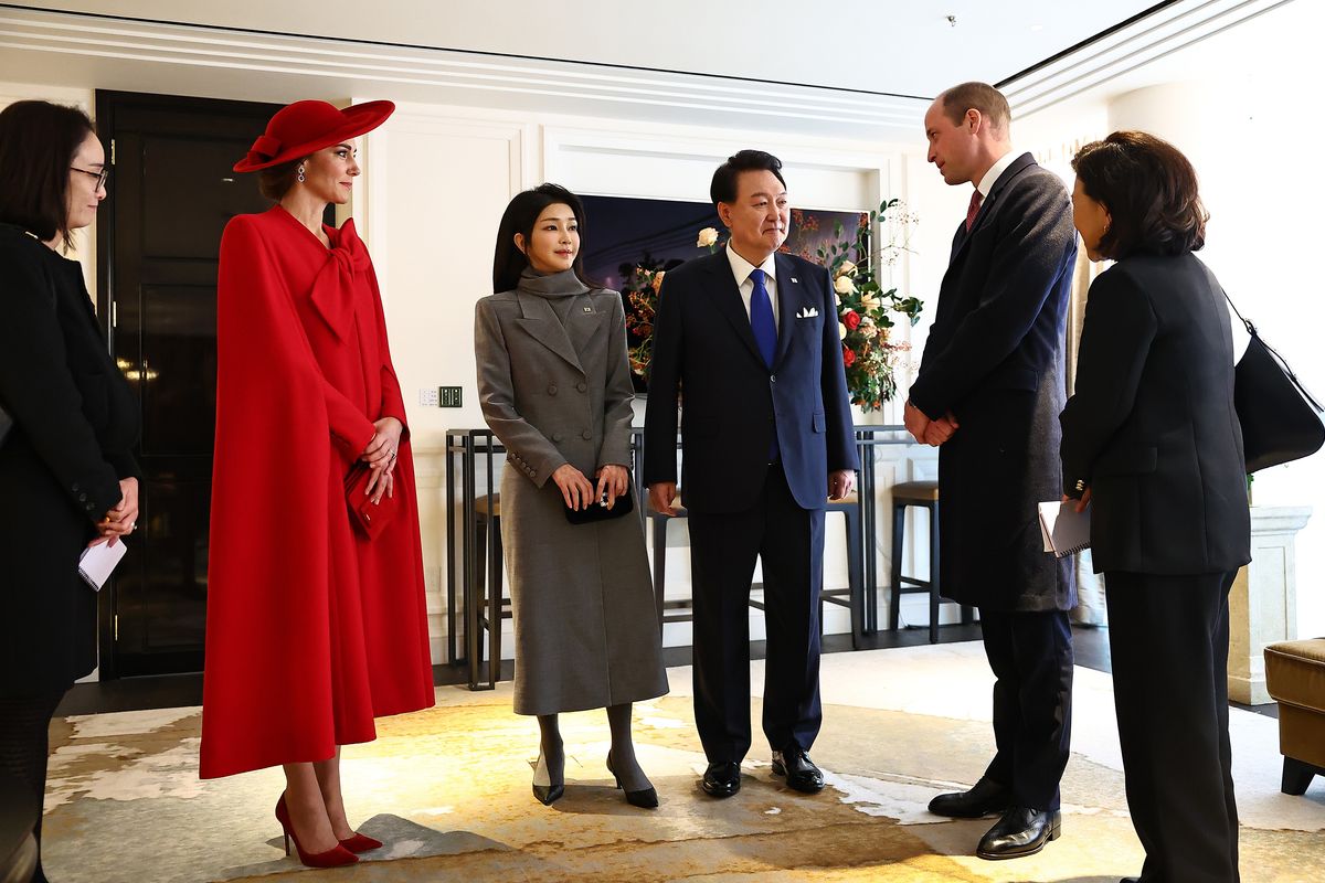 The Royal Family met President of South Korea Yoon Suk Yeol and his wife Kim Keon Hee​