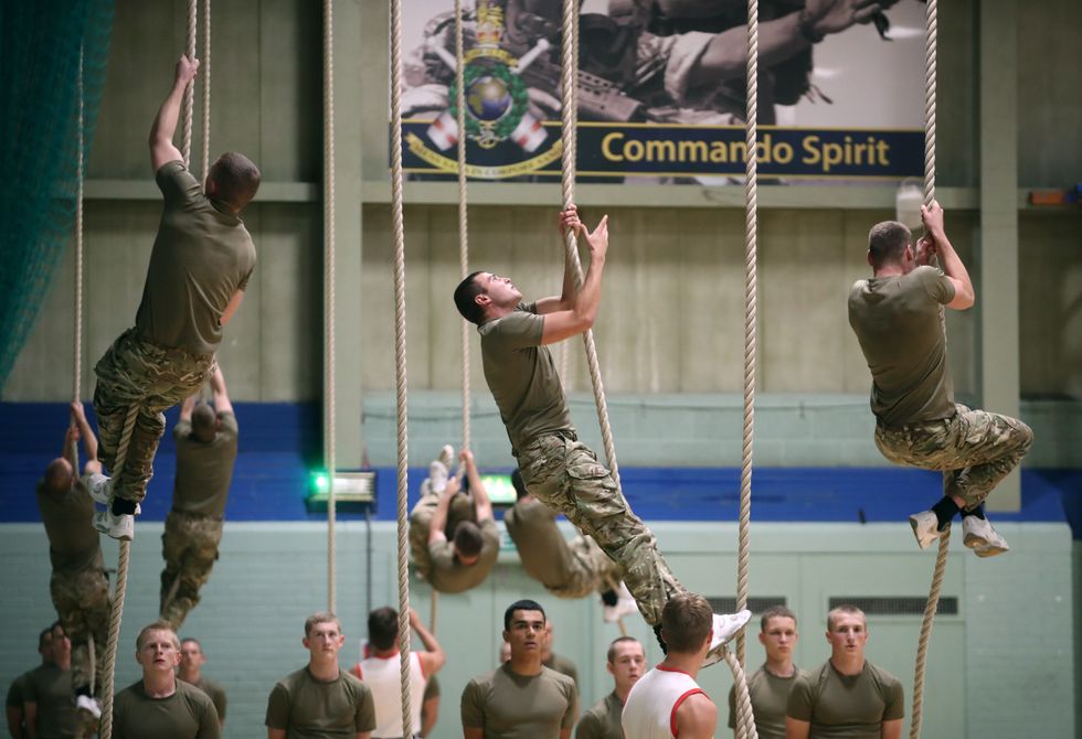 The Royal Marines Commando Training Centre in Lympstone, Devon.