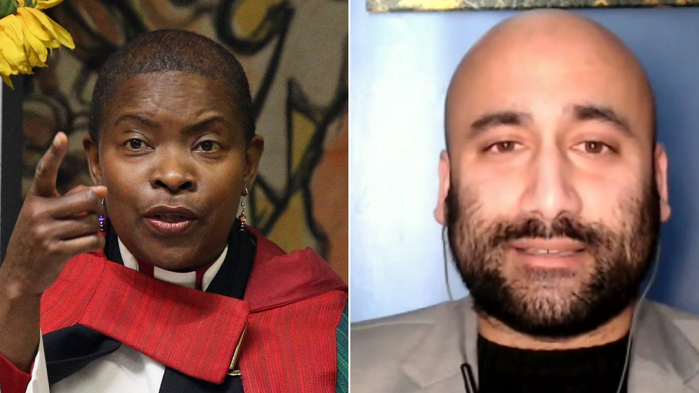 The Rt Rev Rose Hudson-Wilkin and Rakib Ehsan