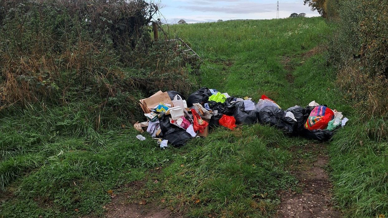 The rubbish was dumped in Cotwalton