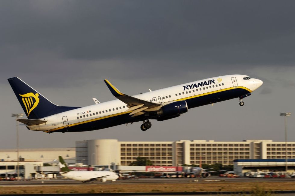 The Ryanair flight