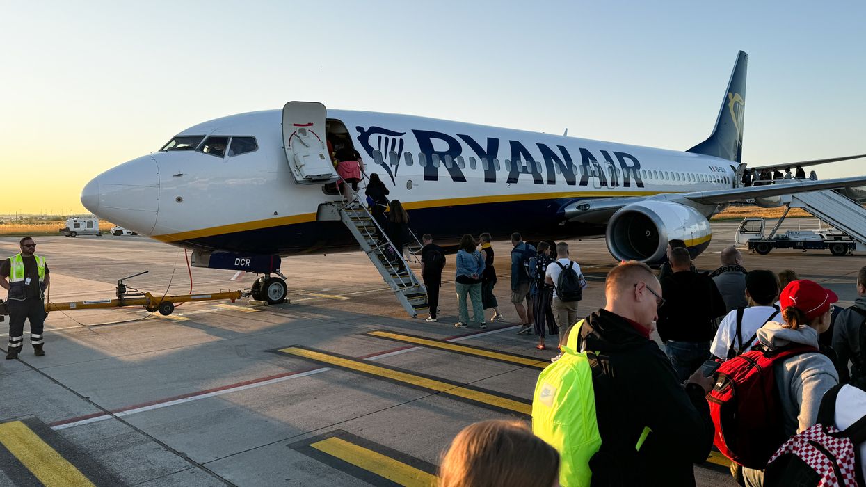 The Ryaniar flight was diverted (file pic)