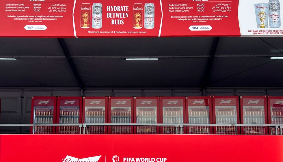 The sale of alcohol will be permitted at designated fan zones in Qatar throughout the World Cup, but not at stadiums.