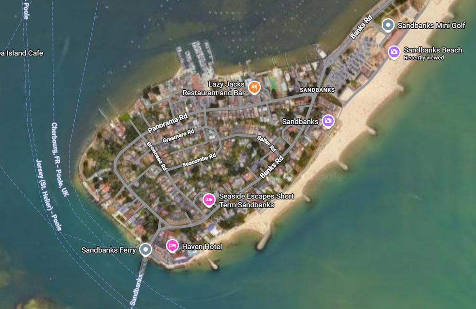 The Sandbanks peninsula