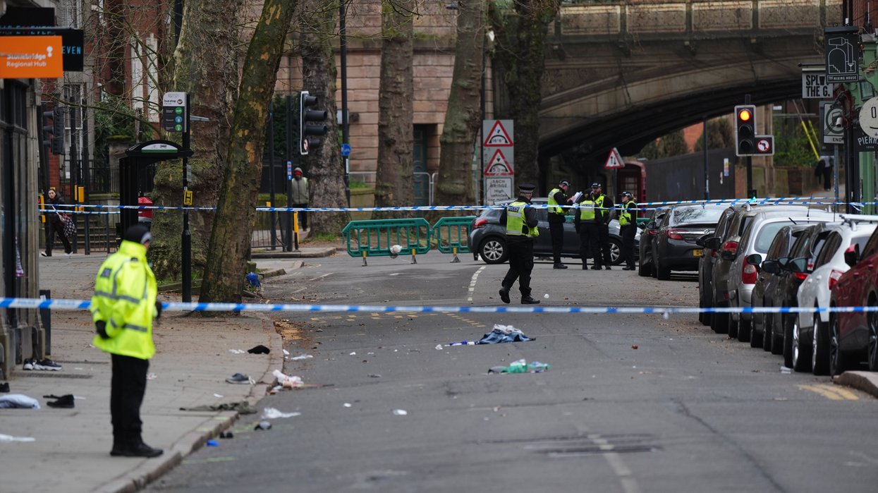 The scene after the crash