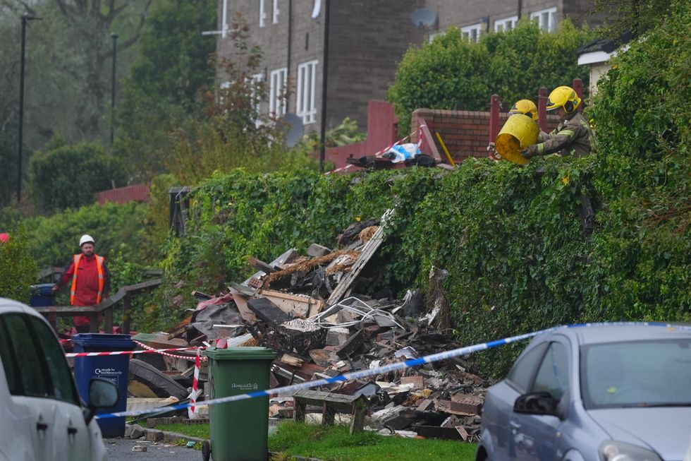 The scene at Violet Close in Benwell, Newcastle-Upon-Tyne