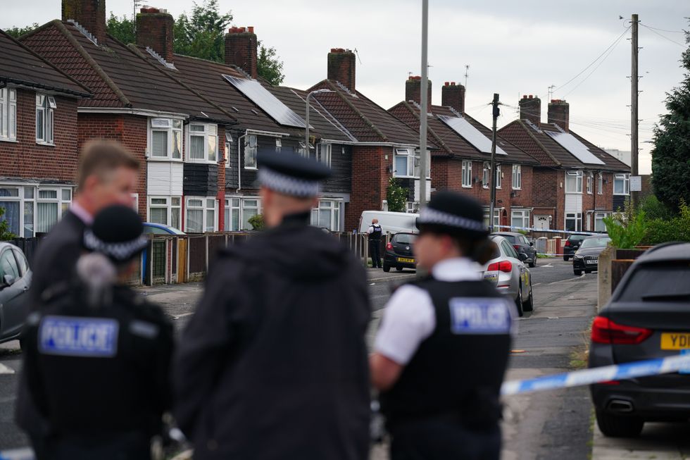 The scene in Knotty Ash, Liverpool, where a nine-year-old girl has been fatally shot. Officers from Merseyside Polcie have begun a murder investigation after attending a house in Kingsheath Avenue at 10pm Monday following reports that an unknown male had fired a gun inside the property. Picture date: Tuesday August 23, 2022.
