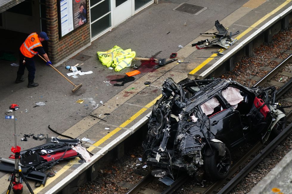 The scene of a fatal crash in Park Royal, west London
