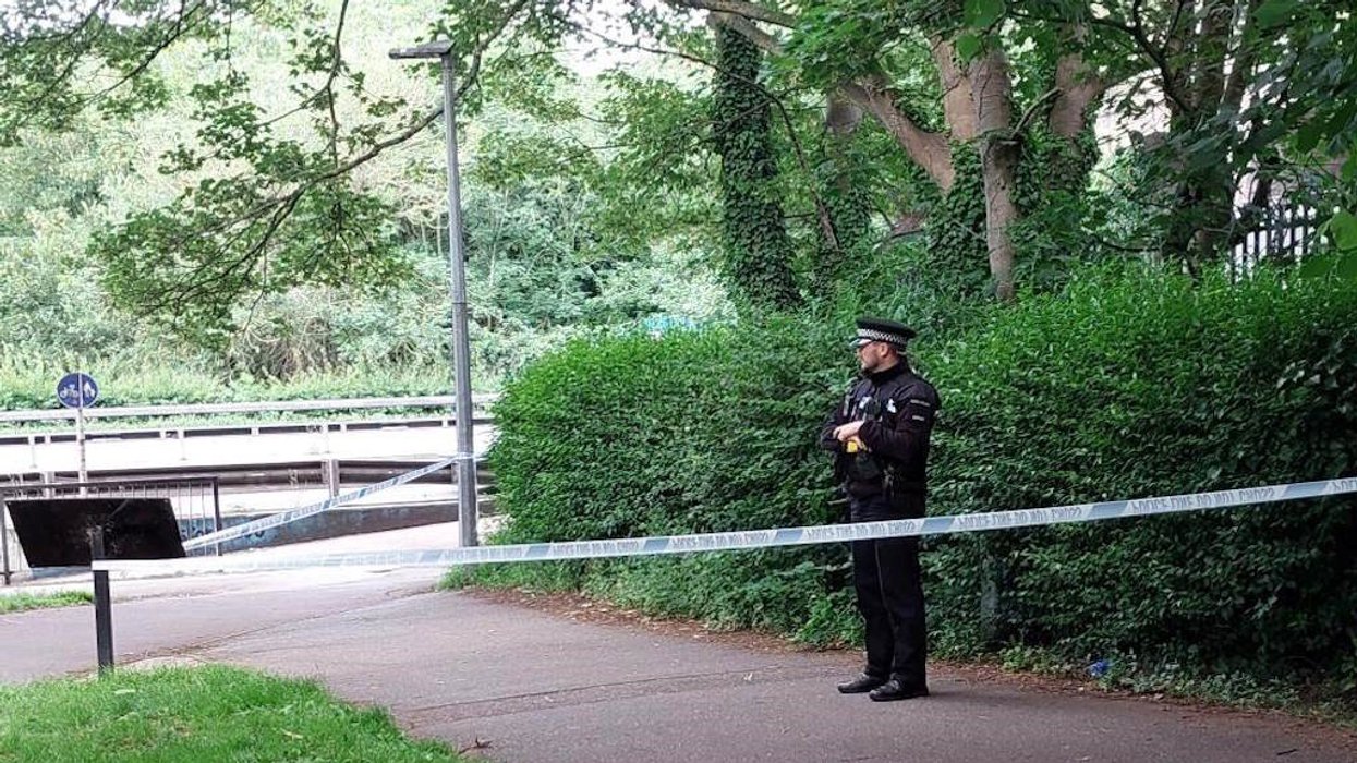 The scene this morning in Central Park, Chelmsford