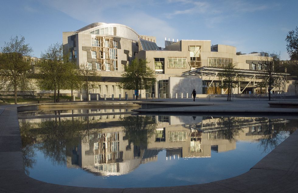 The Scottish Parliament building at Holyrood in Edinburgh, which provides accommodation for 129 members, their researchers and parliamentary staff.