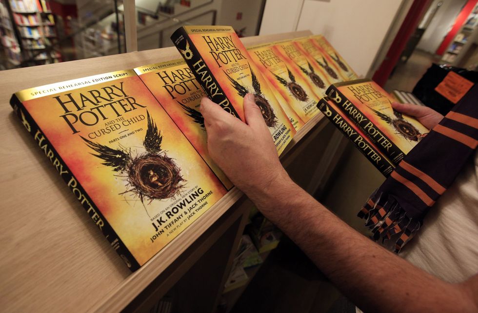 The script of Harry Potter and the Cursed Child goes on display at Foyles book shop in London