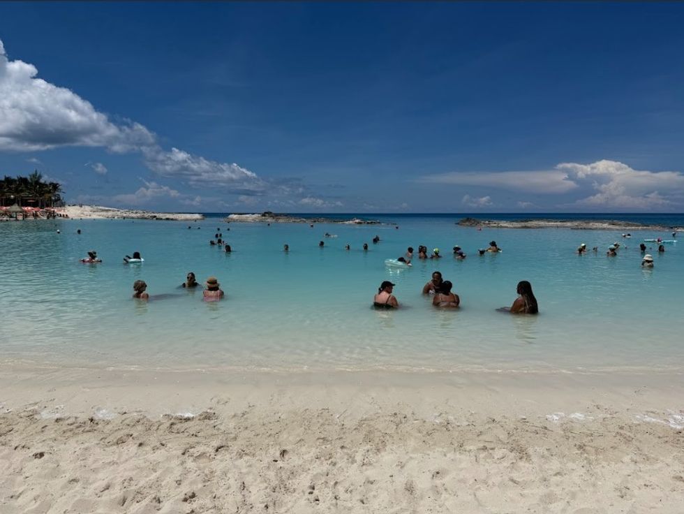 The sea at CocoCay Hideaway