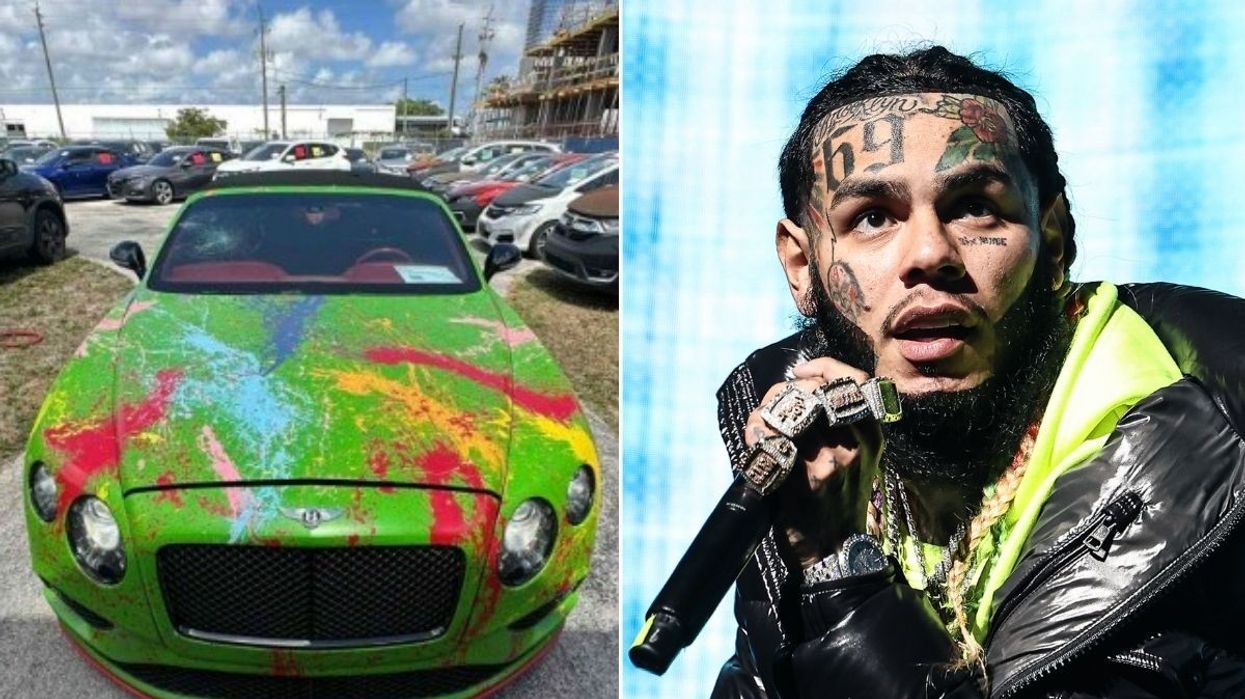 The seized Bentley Continental GT and rapper Tekashi 6ix9ine