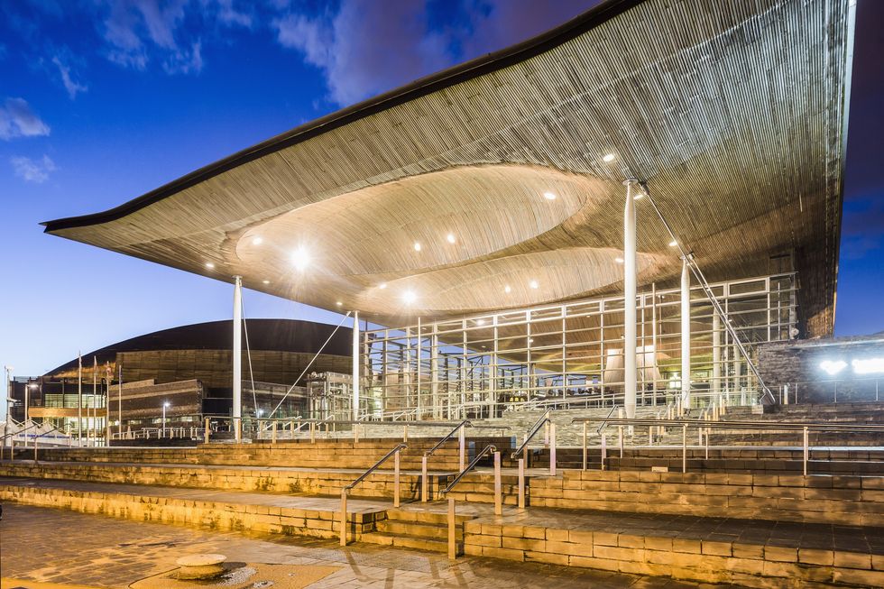 The Senedd building