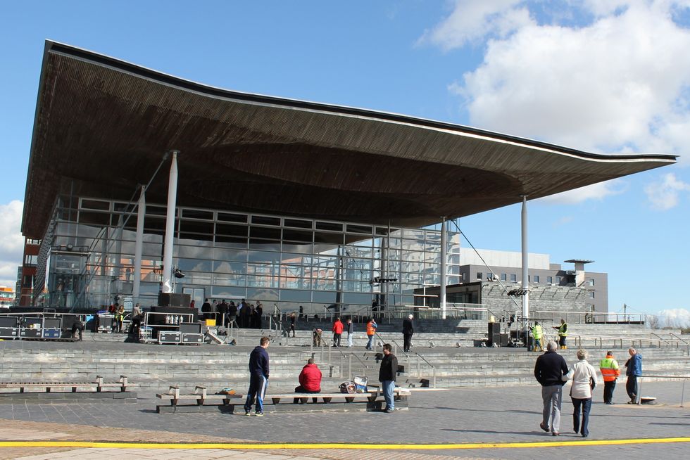 The Senedd in Cardiff