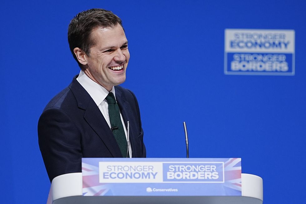 The Shadow Justice Secretary was all smiles during his speech
