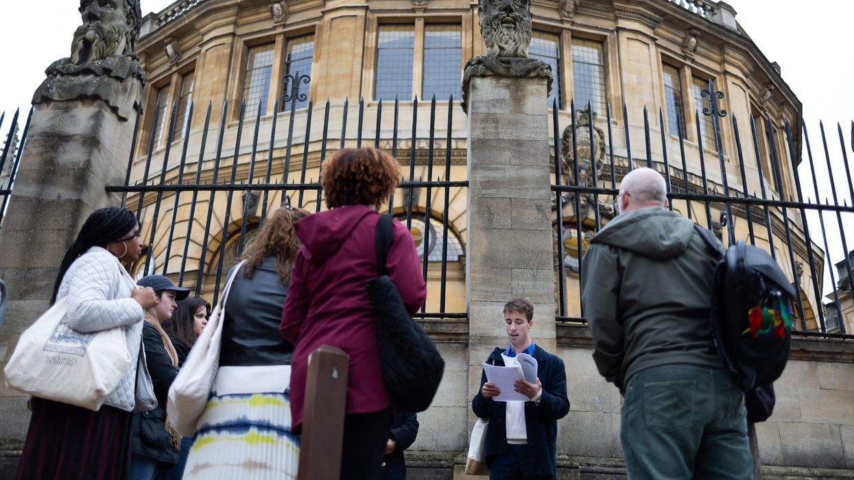 The Sheldonian Theatre on Broad Street, in Oxford